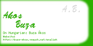 akos buza business card